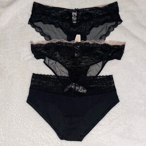 Victoria’s Secret Black Panty Bundle